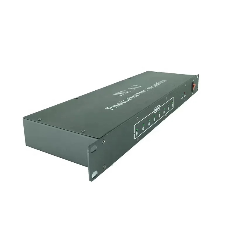 New 8 Channel DMX 512 Splitter Photoelectric Isolation Signal Amplifier