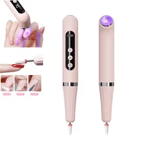 2024 New 2-in-1 Rechargeable Electric Nail Remover Polish Machine Tail with UV Phototherapy Lamp For Nail Salon or Personal Use