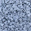6x6mm White + Silver