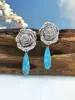 Silver + blue turquoise