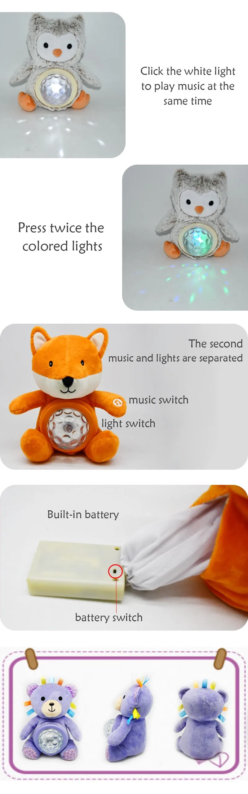Hot Sale Customized Wholesale Creative Twinkle Star Glowing Led Night