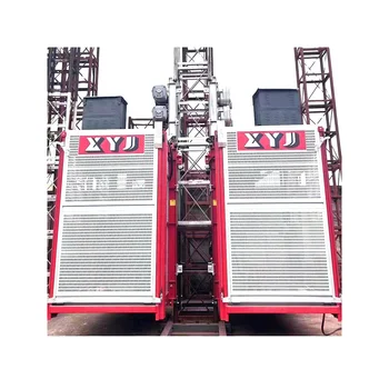 SC100 200 Single Cage Lift Construction Lifter for Passenger and Material Transportation