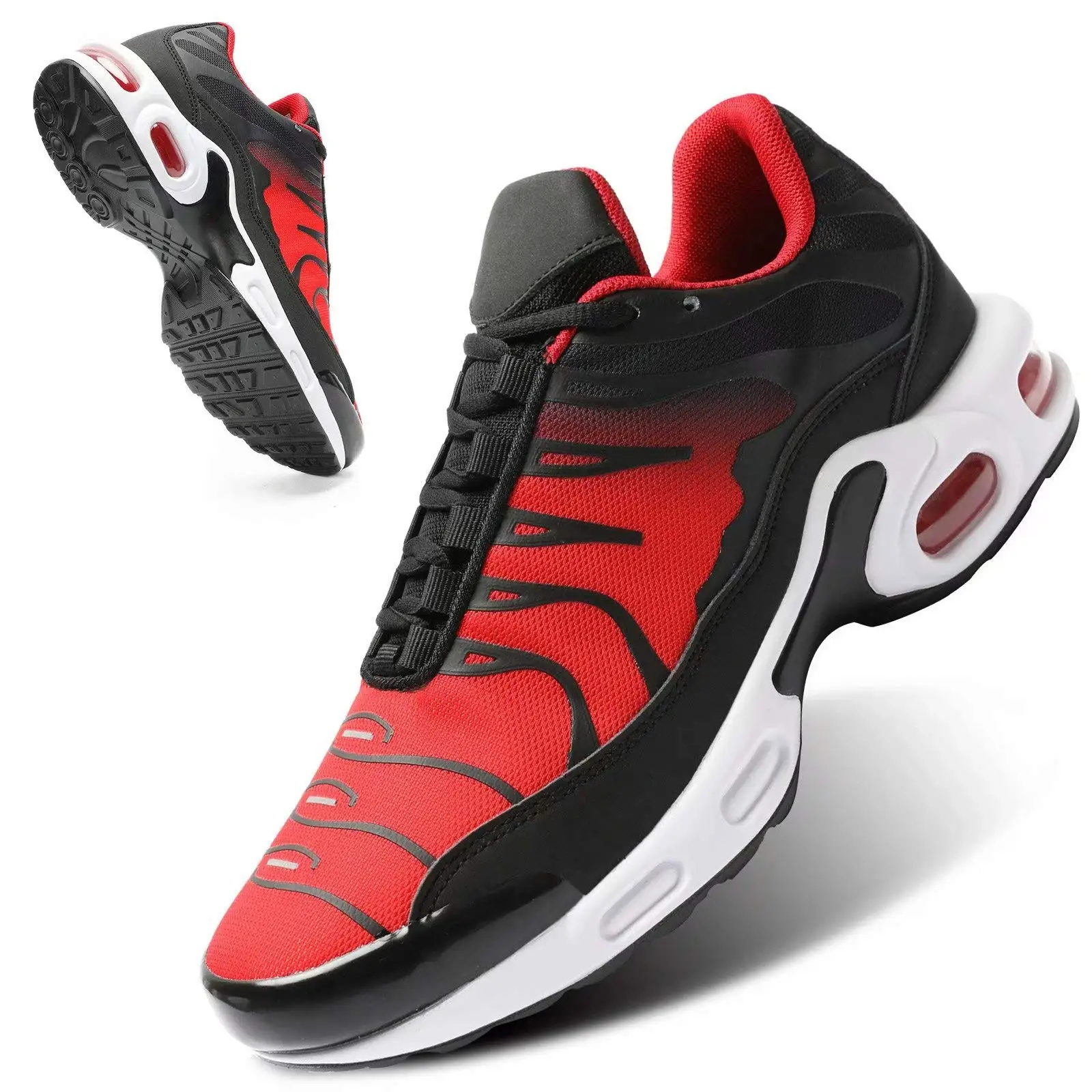 PU outsole mesh breathable high quality running shoes men"e;s air cushion sports shoes