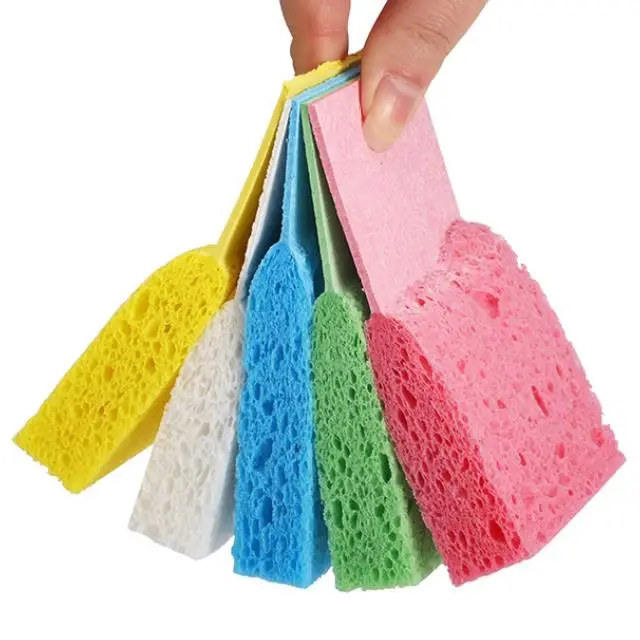 2024 Creative Eco-Friendly Kitchen Cleaning Cellulose Compressed Sponge