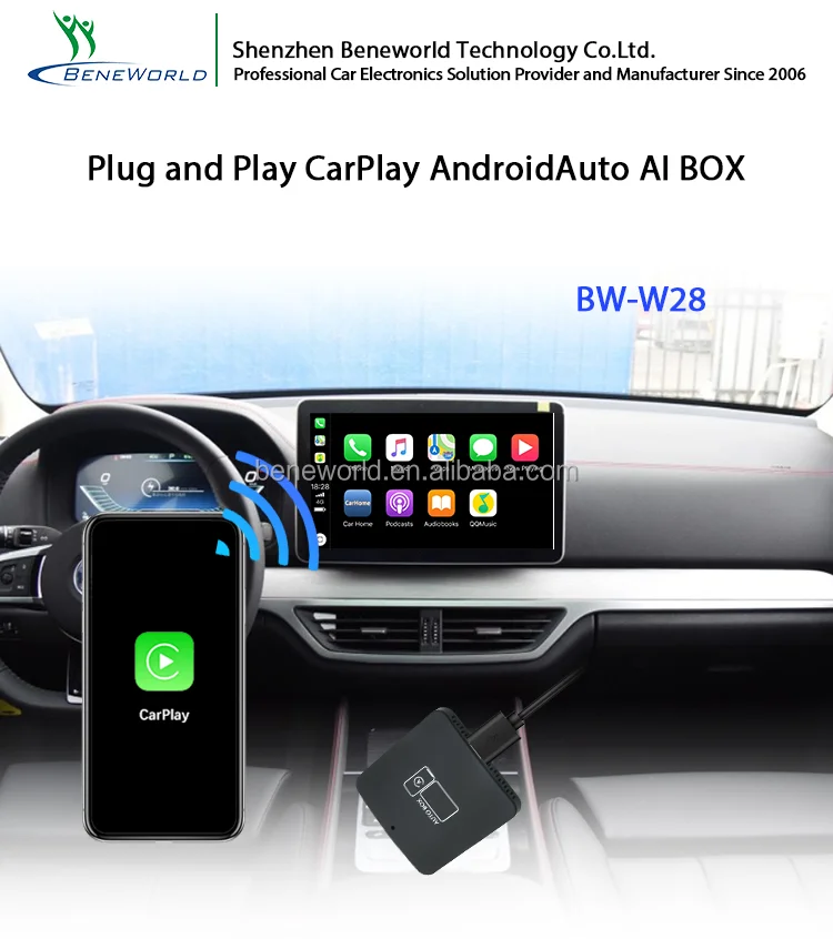 Factory Price Portable Carplay Android Auto Ai Box Buy B.mw Carplay