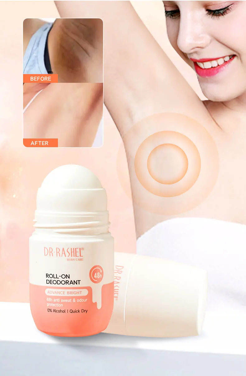 For DR RASHEL Advance Quick Dry Roll-on Antiperspirant Deodorant 48h Anti-Sweat & Odour Protection Solid Form Armpit Whitening