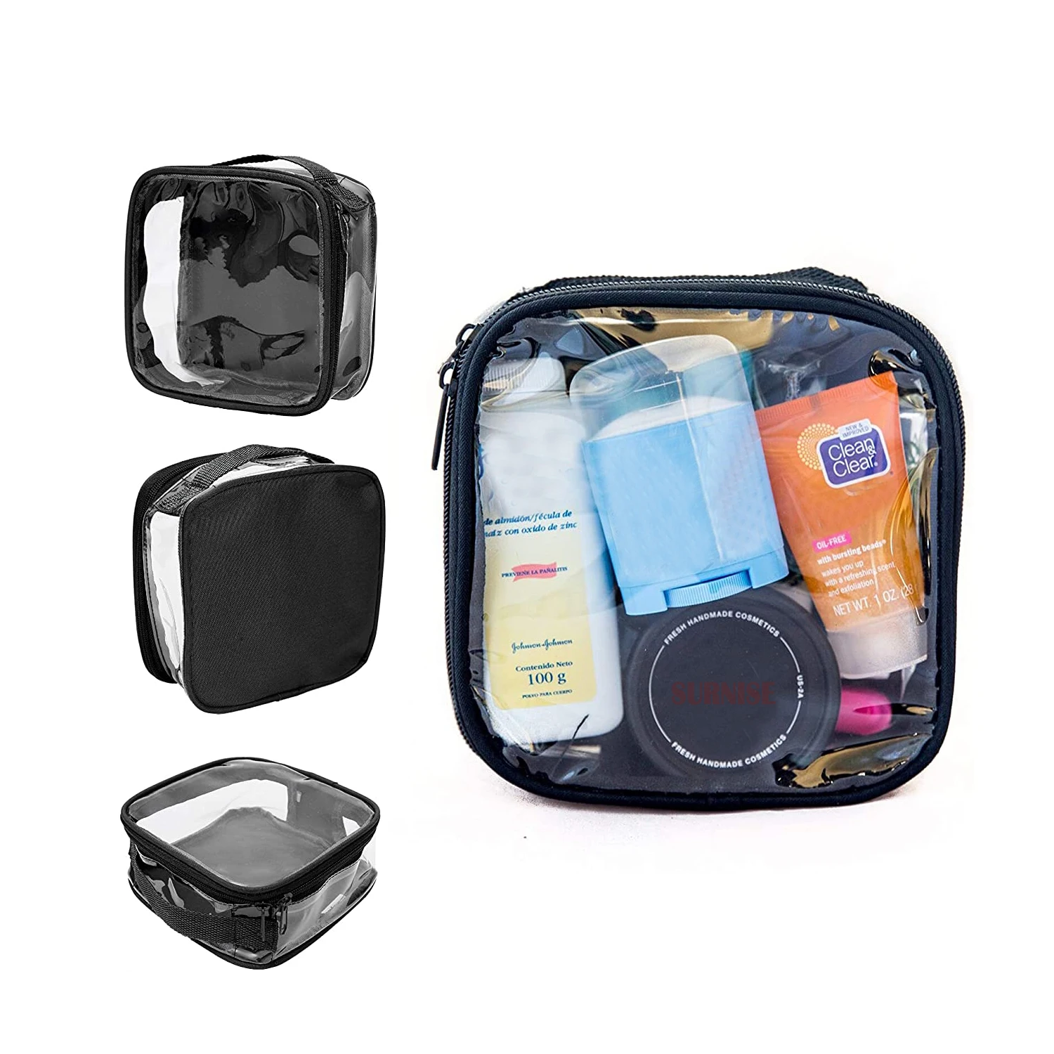 Beauty Case Trasparente Da 1 Litro – Sacchetto Aereo A Mano Perfetto Per Viaggio