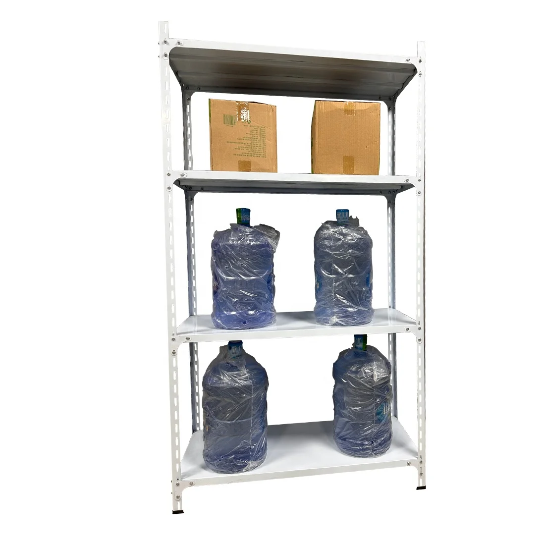 Warehouse Racks Multi Level Racks Metal Angle Steel Shelf and Supermarket Shelving Light Metal Rack
