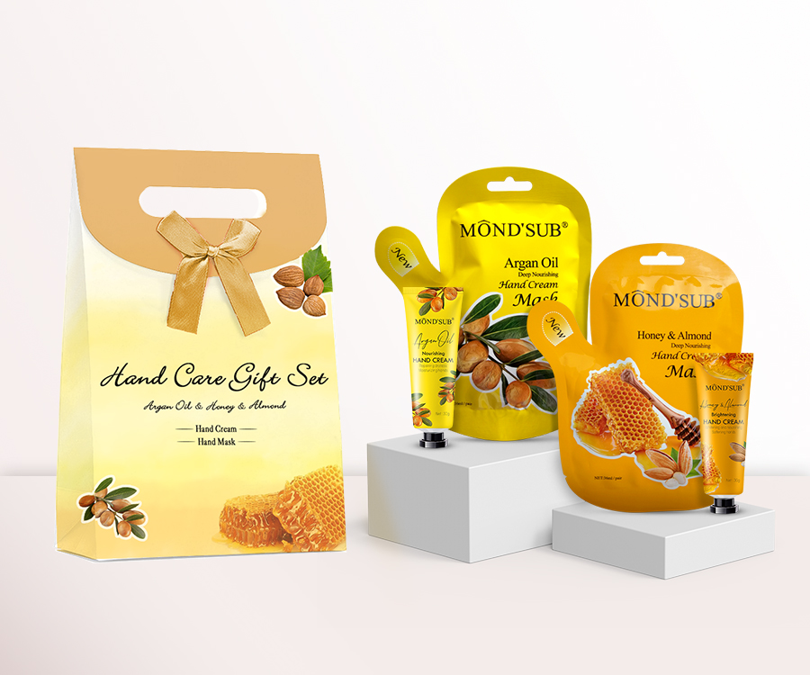 Милый органический увлажняющий отбеливающий лосьон с витамином C и логотипом на заказ, мини-фирменный крем для рук, подарочный набор