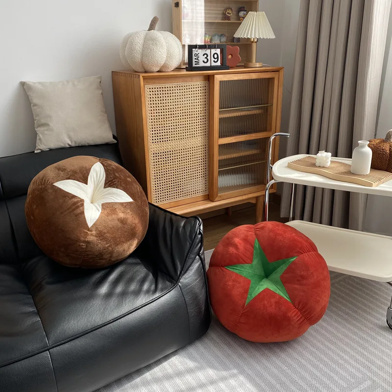 AOYATEX Round pillow bay window tatami floor thick butt mat vegetable mushroom persimmon cushion supplier