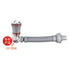 Gray red (flap) 360 ° universal dual-use odor-proof drain pipe