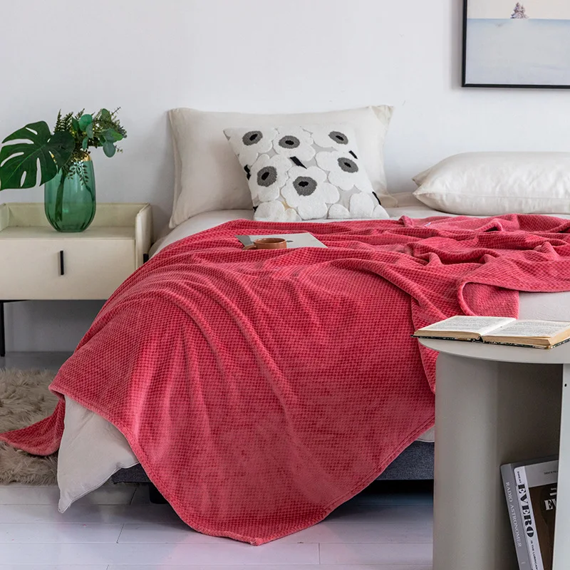 High Quality Simple Thick Framk Double Bed Sheet Cover Blanket Gift