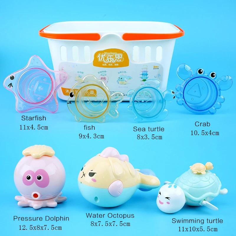 Настраиваемые высококачественные красочные детские пластиковые Осьминог животных Детские мыльные пузыри Игрушки для ванны