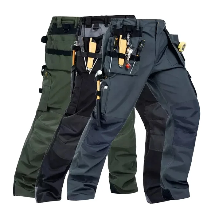 Multi-Pocket Work Cargo Pants Durable Design