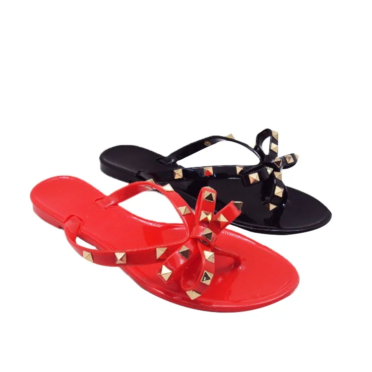 flip flop with bow tie