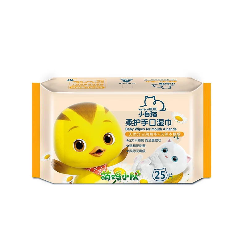 Gentle Baby Clean Wipes 25pcs Kid For Mouth And Hands