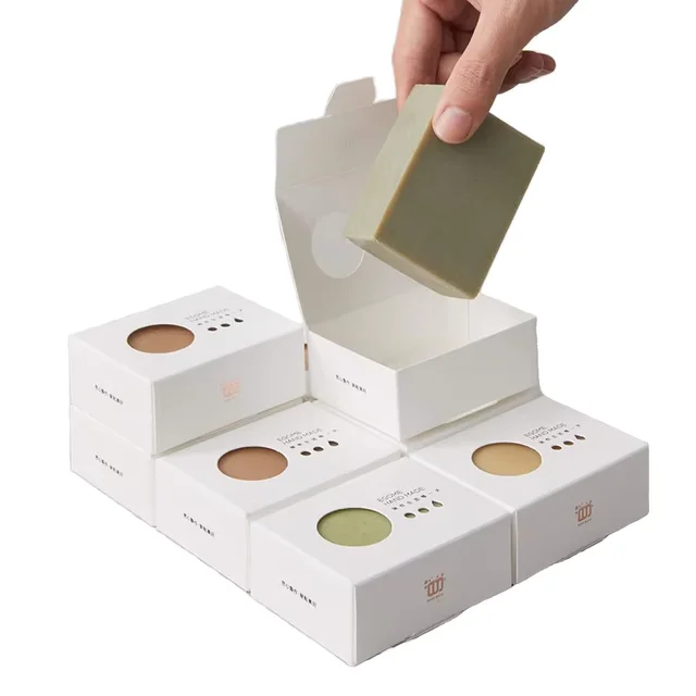 Wholesale 350gsm Grade White Paper Box Clear Lid Custom Logo for Dessert Packaging Cosmetics Pastries Glossy Lamination Spot UV