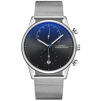 Relogio Masculino Minimalist Men Watches Fashion Ultra Thin Stainless Steel Wrist Watch for Man Mesh Belt Quartz Wristwatch