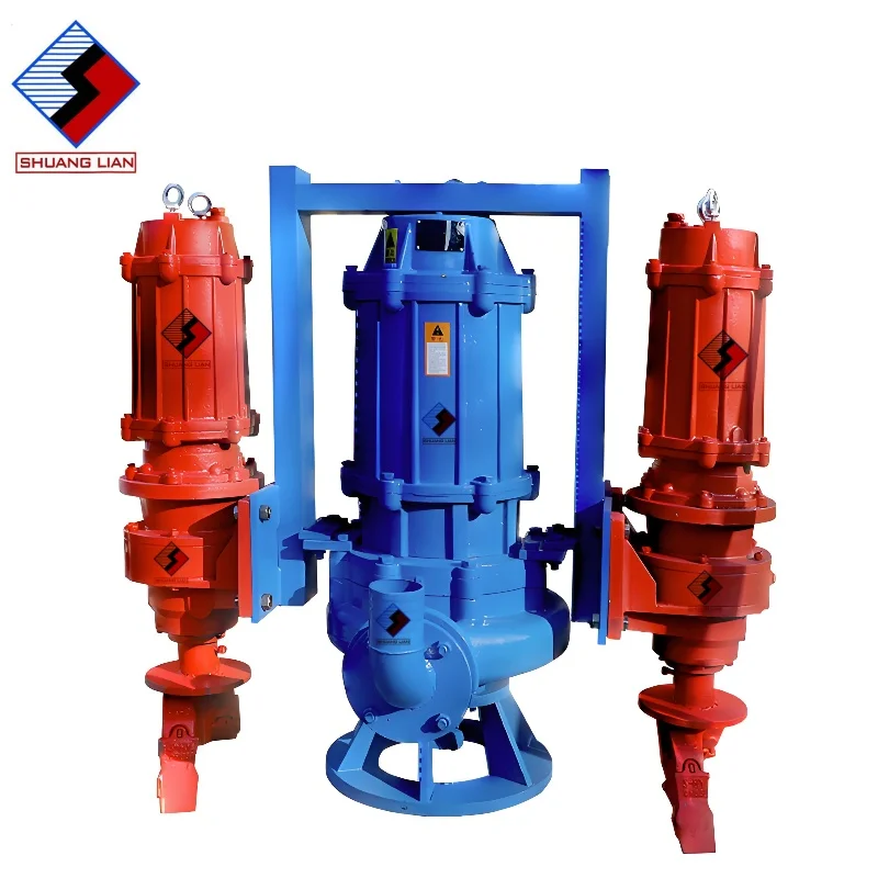 ZJQ Submersible Slurry Pump High Chromium Alloy Stirring Sand Pump Large Flow Non Blocking Vertical Sewage Pump