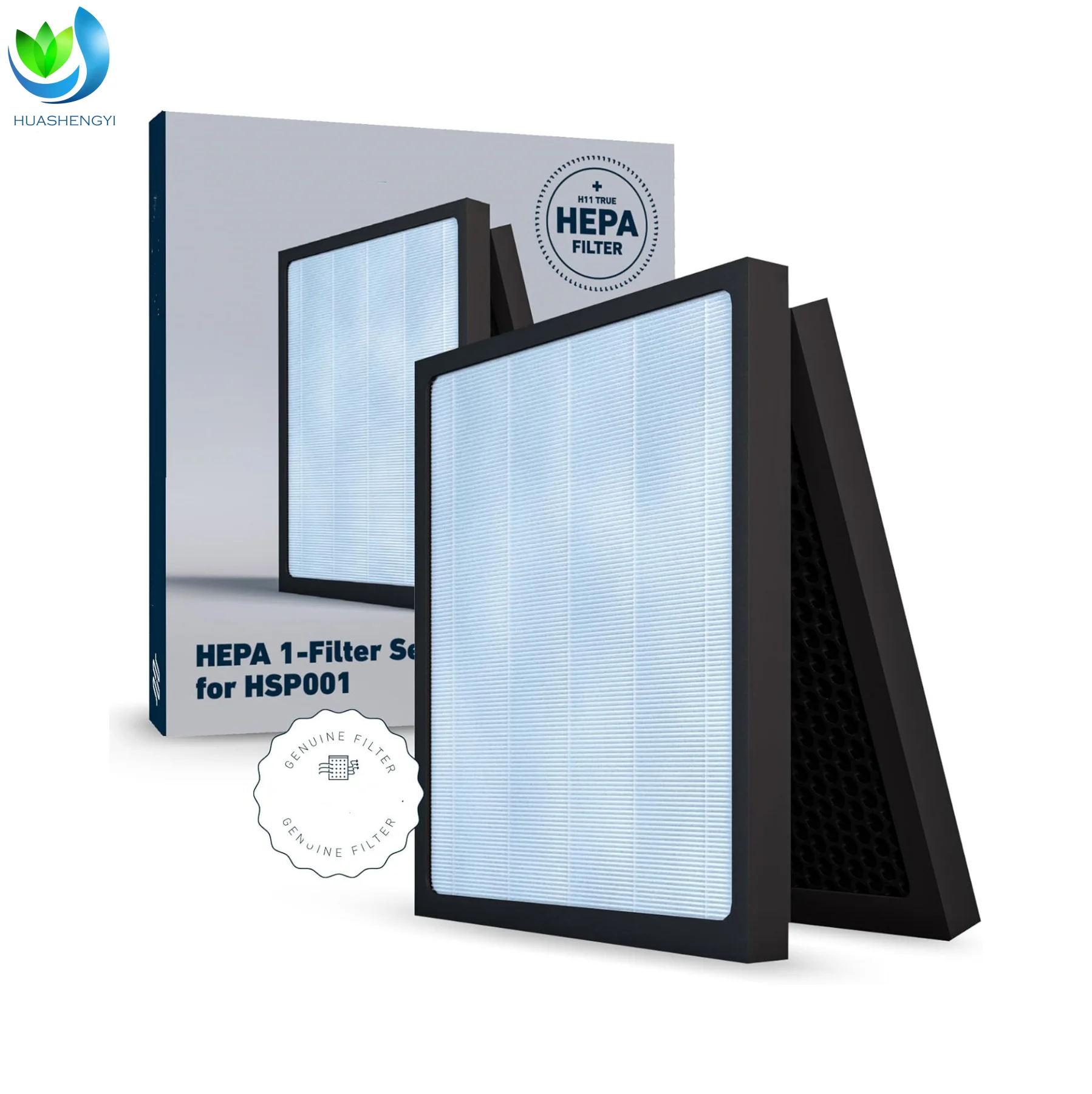 Walson Factory Wholesale True HEPA Replacement 4-Stage Air Purifier Filter Activated Carbon Pre-Filter for HATHASPACE HSP001