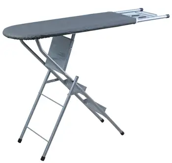 Adjustable Durable Home Use Foldable Ironing Board Versatile Ironing Board & Ladder Steel Mesh Iron Rest Home Use Metal Material
