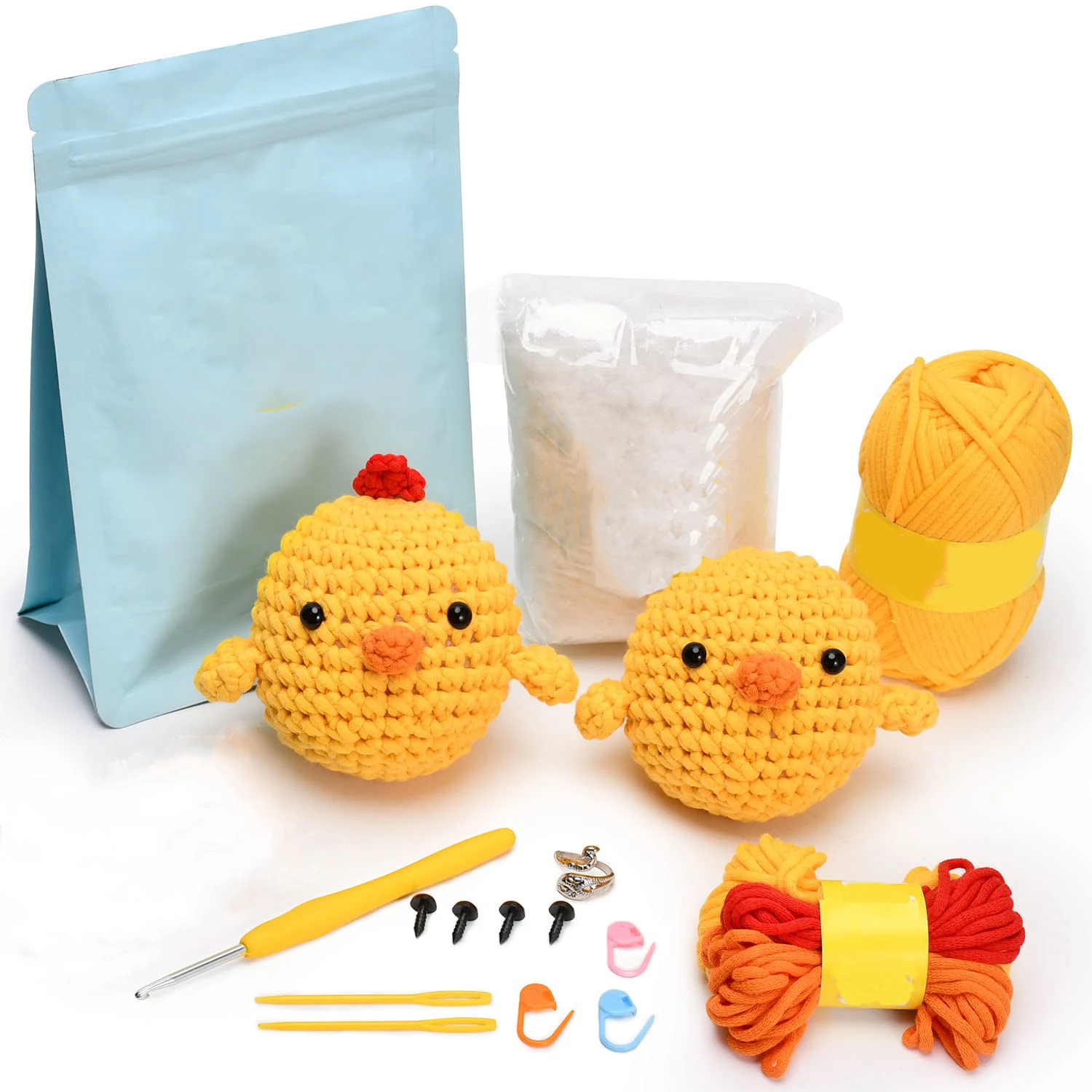 Stuffed Animal Knitting Sets The Woobles Beginners Crochet Kit Animal ...