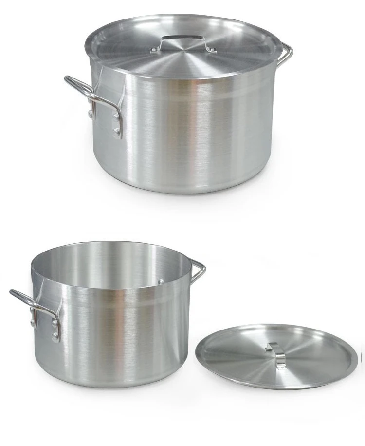 Hotel Restaurant Commercial Model Soup Pot Aluminum Cookware Set Large