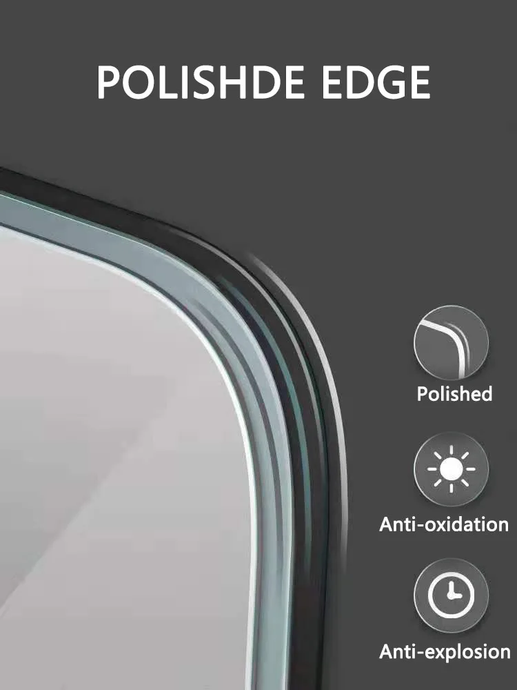 product big espejo cuerpo completo hanging smart large sandblast dimming bathroom makeup mirror with led light and bluetooth-10