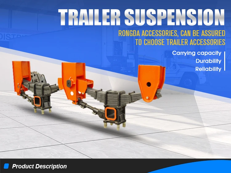 German Type Trailer Mechanical Suspension 3 Axles German Bpw Suspension
