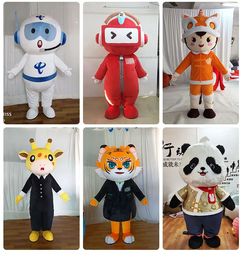 Kinqee High Quality Custom Mascot Inflatable Cartoon Adult Cosplay Festival Halloween Christmas Holiday Character Mascot Costume