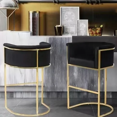 Лучшая цена мебель для гостиной ресторана кухни досуга металлический каркас бархатный обеденный барный стул