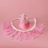 Cappello con strass rosa bavaglino