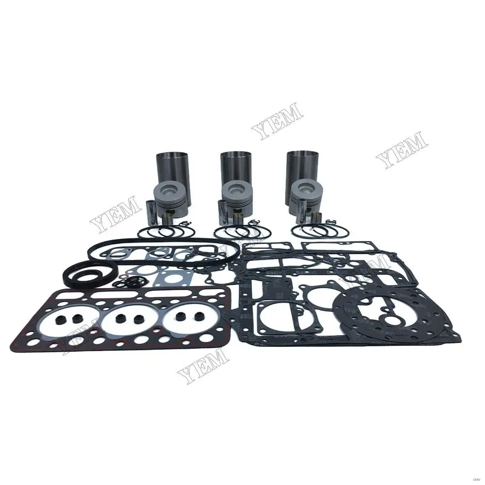 D1402 Rebuild Kit With Cylinder Gasket Kit Piston Rings Liners for Kubota