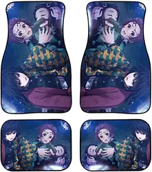 Изготовленные на заказ автомобильные коврики Универсальный Fit декоративные спереди и сзади 4 предмета в