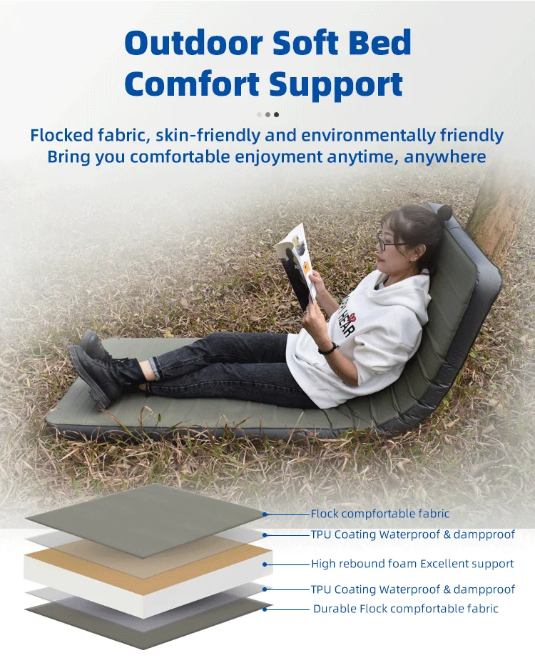 Highquality Camping Mattresses 5 Seconds Fast Inflatable 500kg Loadbearing Environmentally