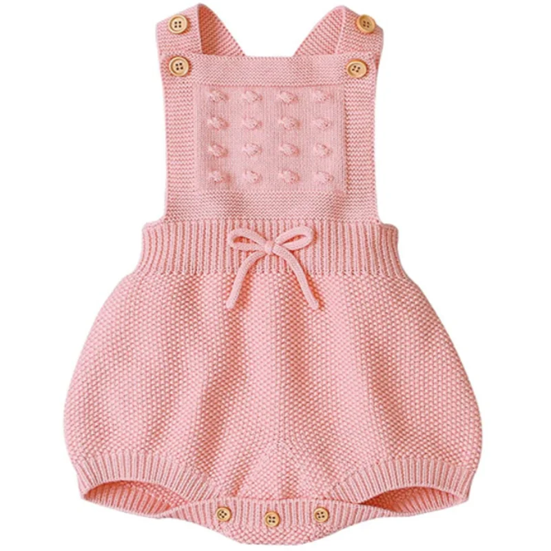 Newborn Baby Knit Overalls Romper,Toddler Little Baby Photography