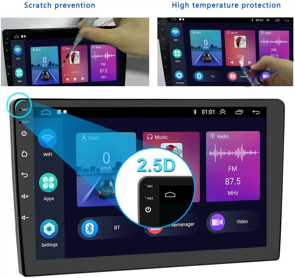 Radio Coche Podofo 9″ Para Seat Leon 2 MK2 (2005-2012) – Android 13 Con CarPlay Inalámbrico Y Cámara Trasera