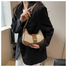 Wholesale Popular Handbag New PU Leather Light Ladies Collage Bags Underarm Lady Design Purses Handbag for Women shoulder bag
