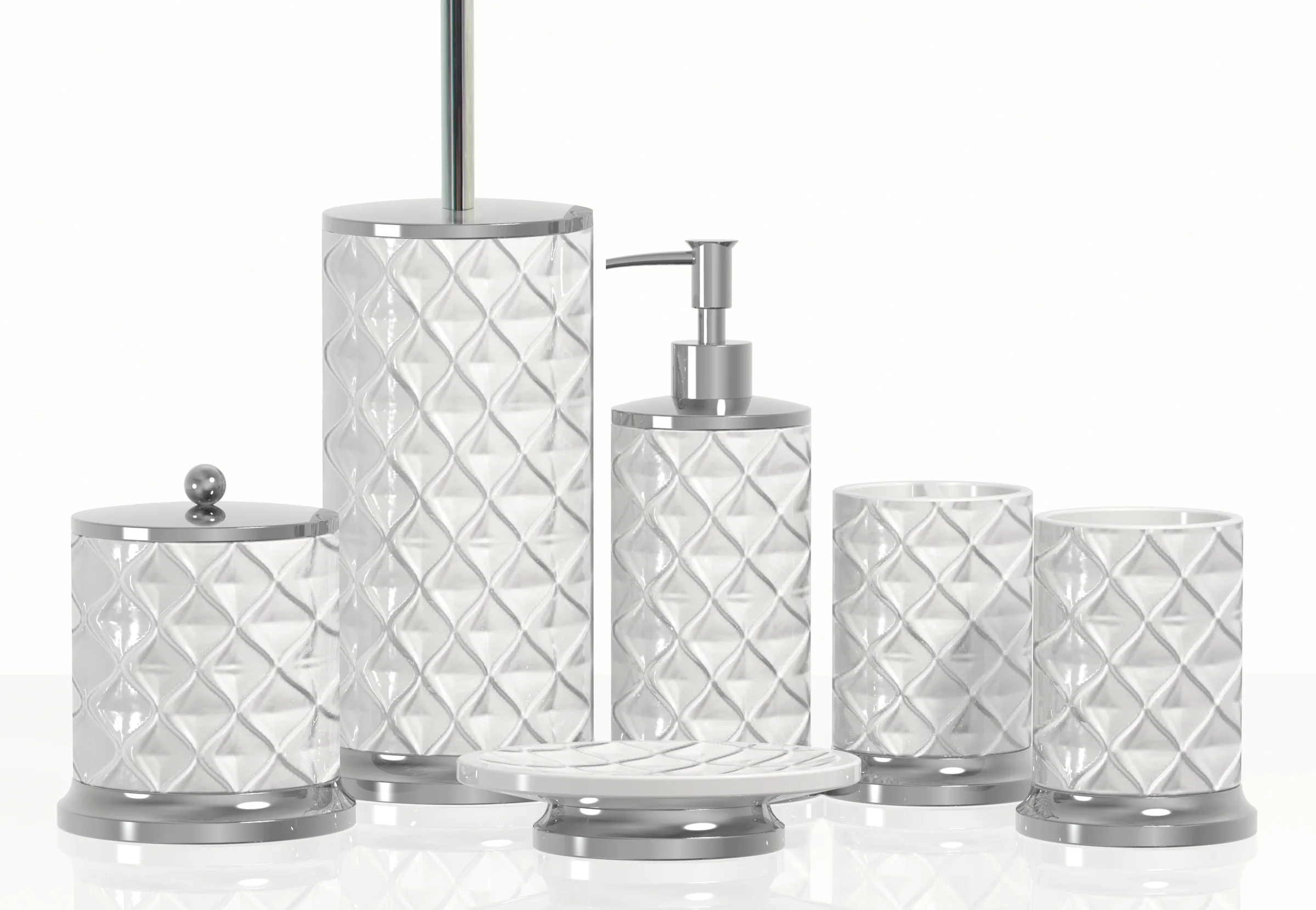 Luxury Home Accessories White Sanitary Ware Suite Polyresin Resin Bathroom Set Buy Bathroom