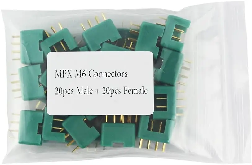 Made in China 6 Pin MPX Plug Gold Plating MPX Multiplex Connectors for RC LiPo Battery ESC Motor