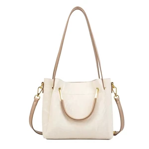 Stylish Women's PU Leather Tote Bag High Quality Durable Lightweight Waterproof Open Chains for Beach Summer Spring Autumn