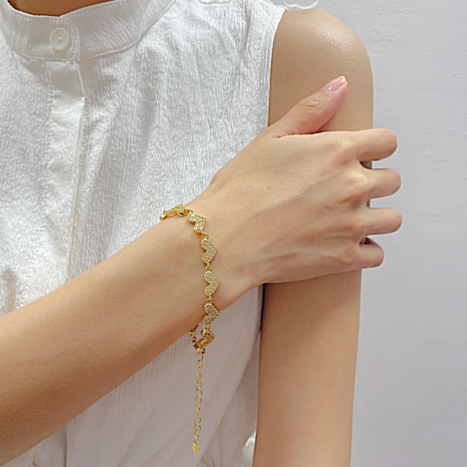 Stylish Gold Simple Chain Bracelet Designs Gold Color Chain