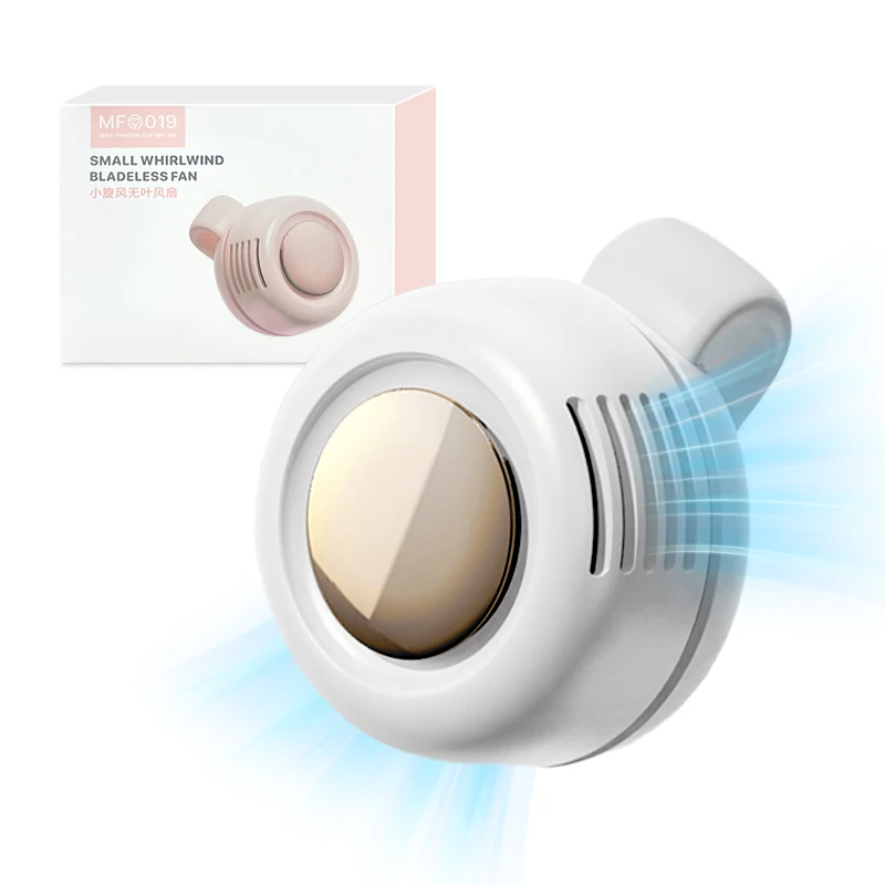 Mini Bladeless Clip-on Fan - Silent & Adjustable Cooling