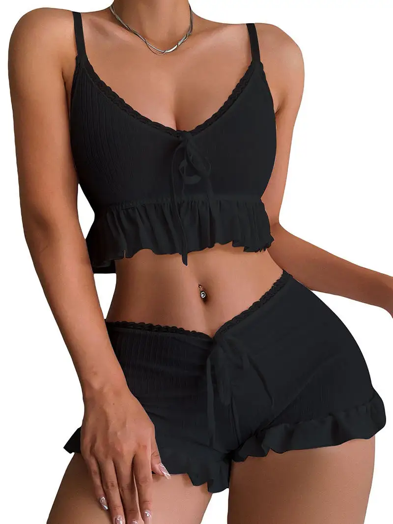 plus size sexy dessous Dessous Set 3tlg. schwarz Plus Size