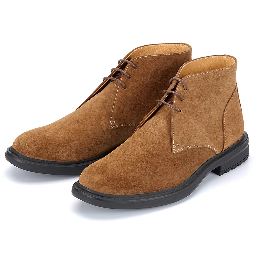 New Style Genuine Leather Boots Handmade Cow Suede Leather Design Shoes