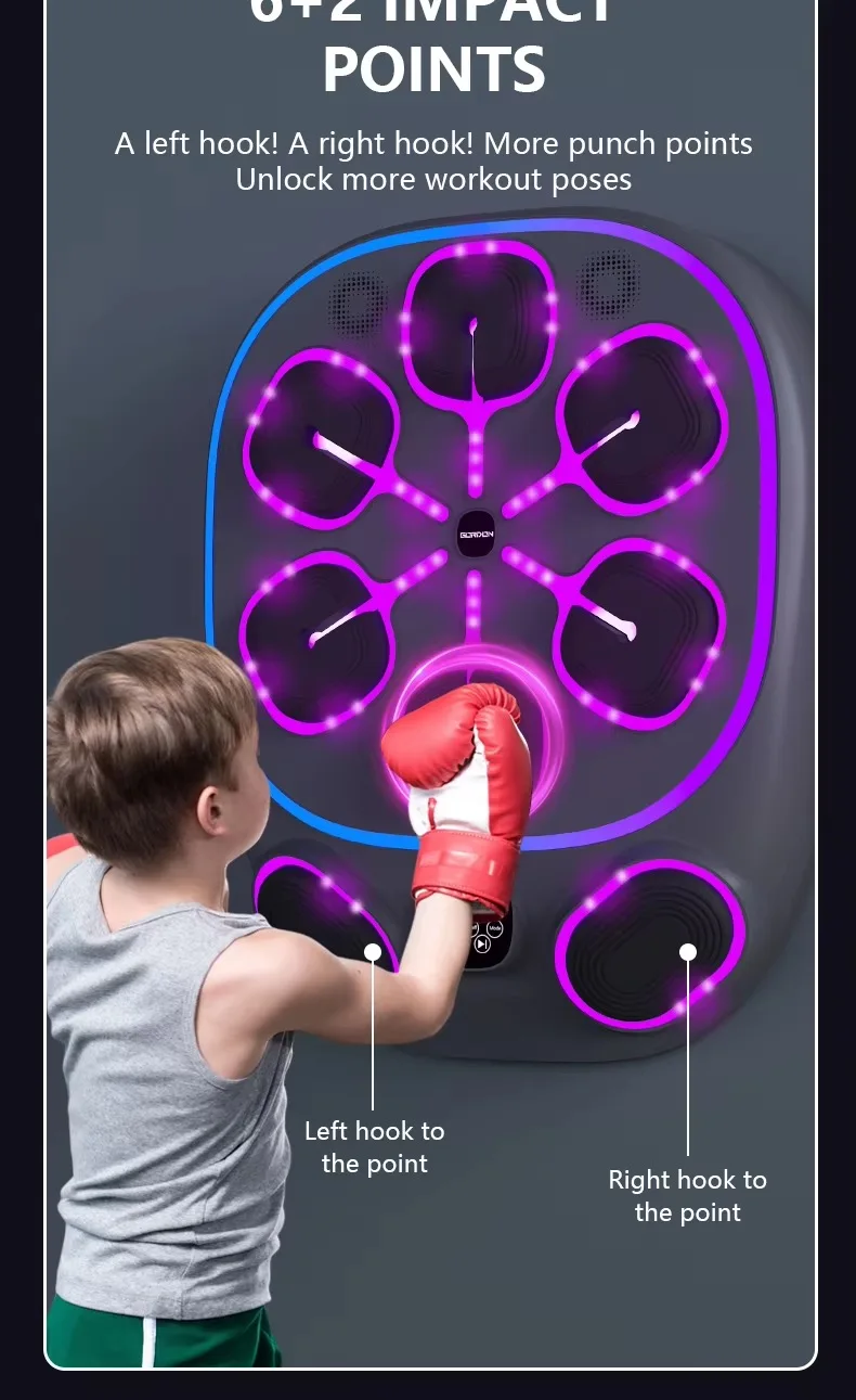 odm adult pu intelligent punching wall target durable dummy punching pad machine uppercut-4