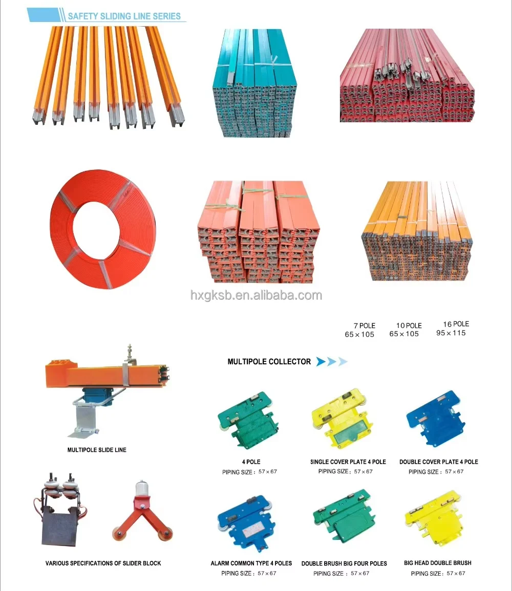 3p 4p Enclosed Busbar Trunking System Overhead Crane Copper Tubular Busbar