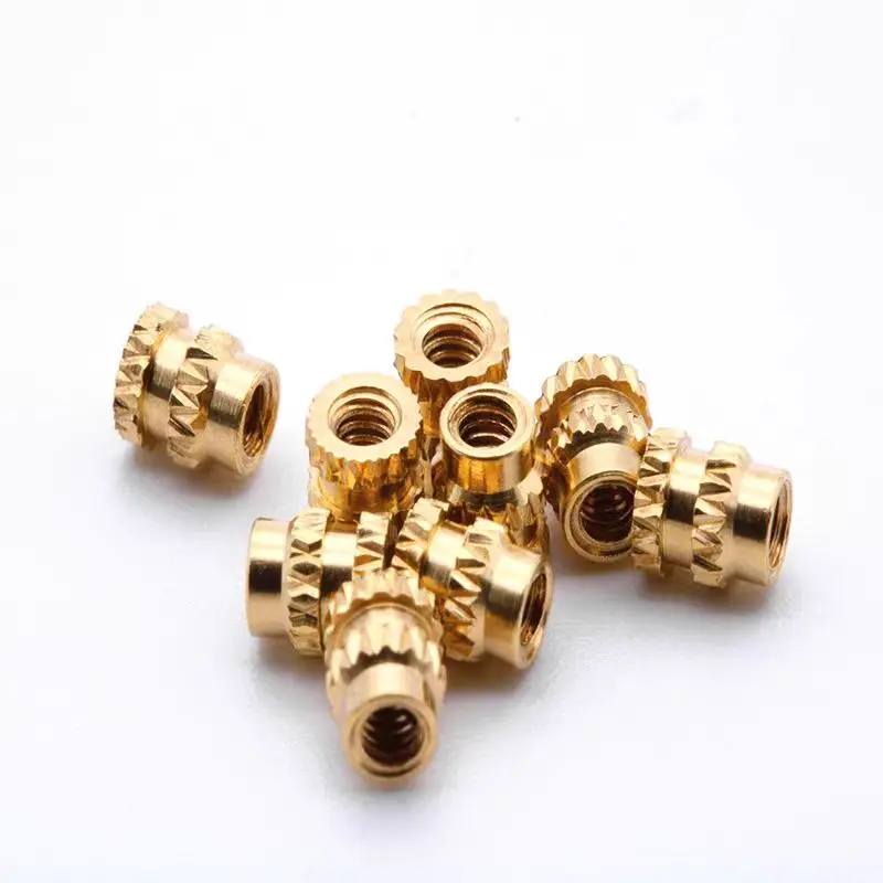M2 M3 M4 M5 M6 M8 Brass Nut Knurled Thread Inserts Insert Nuts