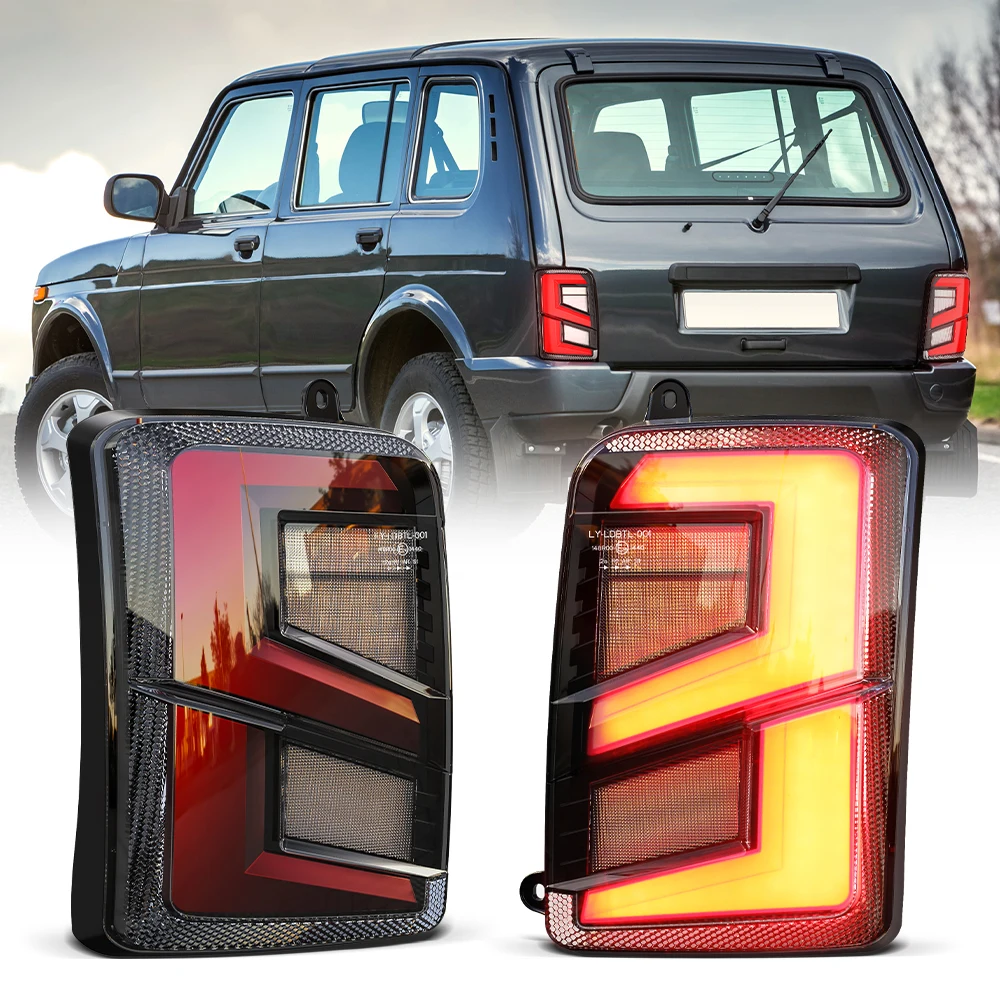 The Latest Style Led Tail Light for Lada Niva 4x4 LED Brake Tail Running Reversing Brake Lights Ralay Rear Signal Reverse Lamps