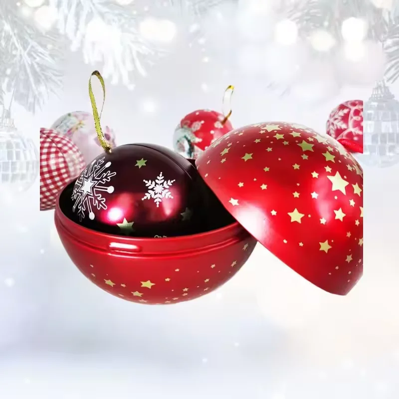 Small and Big Standing Christmas Metal Tin Ball 68mm 80mm 90mm 100mm 110mm 120mm 140mm Diameter